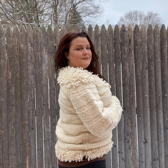 Otavalo Native‎ American Cardigan Sweater handmade - Picture 5 of 8